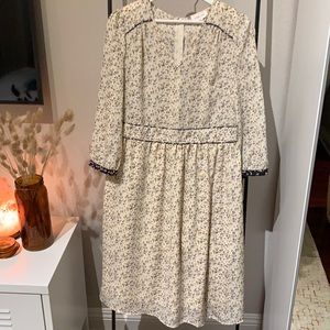 Orange Creek floral midi dress size S